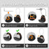 Waterproof AirTag Keychain Holder - 4 Pack, Ultra Durable Lock Case with Wire Cable, Compatible with Apple AirTags,
