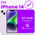 ORNARTO 14 6.1, 3 6.1 Inch-Pastel Compatible with iPhone Case Slim Liquid Silicone Layers Full Phone Covered Soft Gel