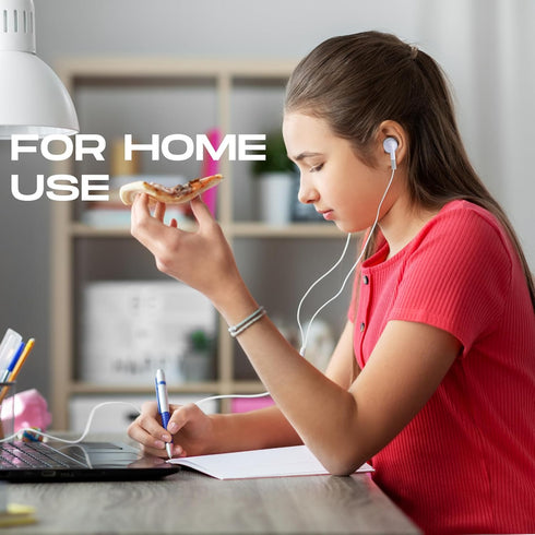 Konohan 150 Packs Earbuds, Bulk Wired Earphones, 3.5 mm for Classroom, Individually Packed for School