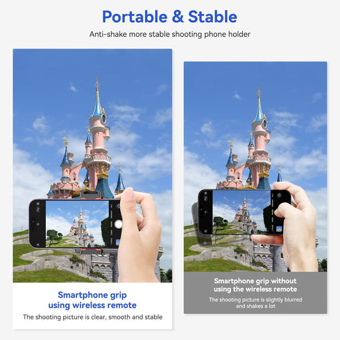 VRIG Express PH-14 UURIG Smartphone Camera Shutter Handle Grip w Detachable Wireless Bluetooth Remote