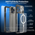 for iPhone 15 Pro Max Waterproof Case, Built-in Screen Protector, Shockproof, Snowproof, Dustproof, Full Body