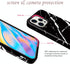 JIAXIUFEN Compatible iPhone 12 Pro Case, Marble Slim Shockproof TPU Soft Rubber Cover (Black)