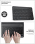 MoKo Universal Tablet Case with Keyboard for 9", 9.7", 10.1", 10.2", 10.4", 10.5", 10.9", 11" Tablets, with Removable