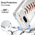 Google Pixel 7 Case, Baseball Sports White Pattern Shock-Absorption Hard PC and Inner Silicone Hybrid Dual Layer Armor