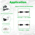 20Pcs Female 12V DC Power Connector, 5.5mm x 2.1mm Barrel Adapter for LED Light Strip CCTV Security Camera Monitoring