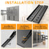 HEIWUKONG 2PCS,Black TV Mount Extension Bracket, Vertical VESA Mount Extender Fits TV Ceiling Mounts, Compatible