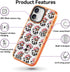 Rosarnnah 17 6.6 (6.3') for iPhone Case Cute - Military-Grade ft Drop Protection Shockproof Phone Case - Milk Cow Ducky
