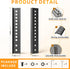 HEIWUKONG 2PCS,Black TV Mount Extension Bracket, Vertical VESA Mount Extender Fits TV Ceiling Mounts, Compatible