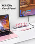 LENTION USB C Hub with 100W Charging, 4K HDMI, Dual Card Reader, Compatible with MacBook Pro and More