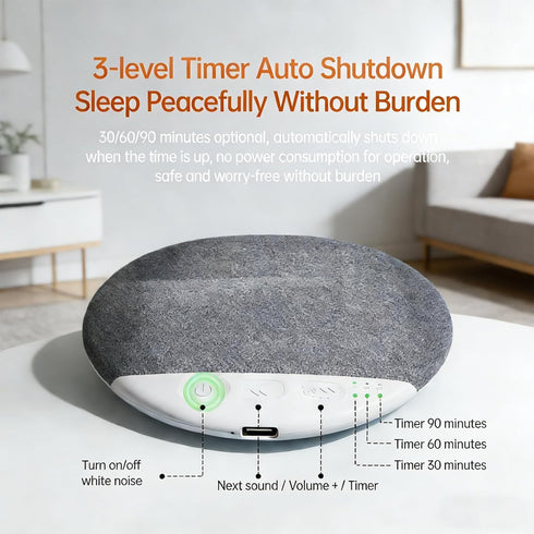 Generic Bluetooth Pillow Speaker for Sleeping, Bluetooth Sleep Pillow Speaker with White Noise Timer Wireless Sleep Aid