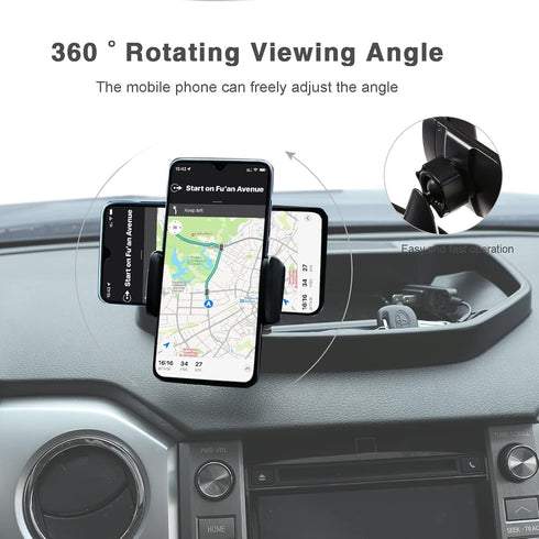 LLKUANG 2014-2021 360 Black ABS Car Center Console Dash Table Storage Tray Fit for Toyota Tundra Instrument Organizer