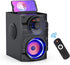 Portable Big Bluetooth Speakers with Light, Wireless with Subwoofer, FM Radio, LED Lights, Booming Bass for Home,