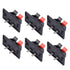 PNGKNYOCN 2 Way Stereo Speaker Terminal, 2 Pin Amplifier Terminal Binding Post Spring Jointing Clamp (6-Pack)