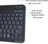 OMOTON Bluetooth Keyboard, Wireless Rechargeable Keyboard for iPad, Pro, Mini, Air with Illuminated LED, Black