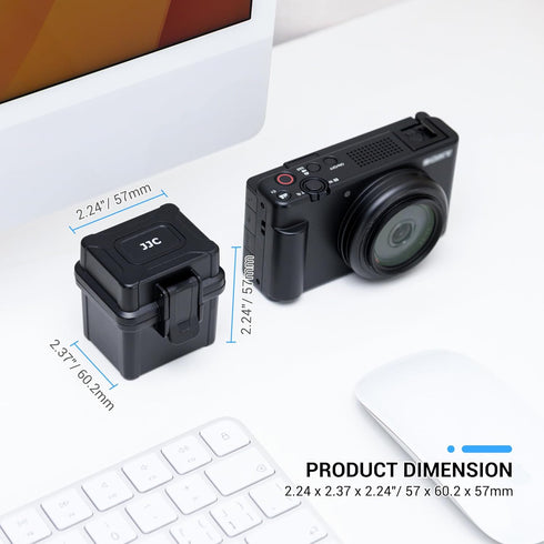 DB-110 LI-92B LI-90B NP-50 Battery and SD Micro SD Card Case, Shockproof & Water-Resistant Storage Box for 4X Batteries