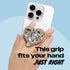 On The Grip OnTheGrip Cute Cubic Diamond Heart Shape Design Collapsible Expandible Mobile Phone Grip Stand Holder