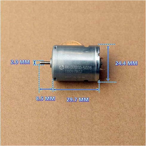 MANHONG RK-370SD-5028 3.7V-11.1V 51000RPM 370 Electric Small Motor DC Ultra-high-Speed Power Carbon Brush Motor DIY RC