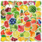 Fruits Stickers, 50 Pcs Waterproof Vinyl Decals for Water Bottles, Laptop, Refrigerator, Luggage, and Mobile Phone Décor