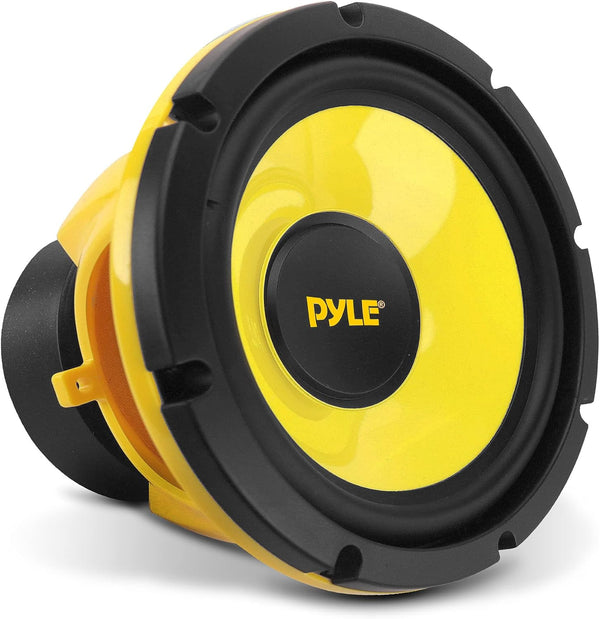 Pyle Car Midbass Speaker System - Pro 8 Inch 400 Watt 4 Ohm Auto Mid-Bass Component Poly Woofer Audio Sound Speakers