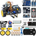 LAFVIN Smart Robot Car 2WD Chassis Kit V2 Ultrasonic Module,Line Tracking Module,IR Remote