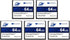 THREE COLOUR DOGFISH Dogfish Compact Flash Memory Card 64MB 5PACK Industrial CF Type I Card