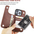iPhone 15 Pro Wallet Case with Card Holder, PU Leather Kickstand, Double Magnetic Clasp, Durable Shockproof Cover, 6.1