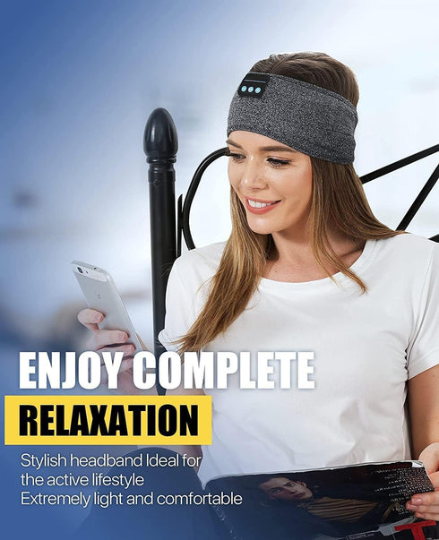 Sleep Headphones, Headband Headphones for Side Sleeper, Soft Elastic Comfortable Sleep Headband, Birthday Gifts,