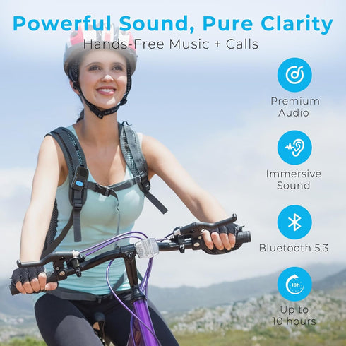 QUEENLINK 10H IPX7 5.3, Wearable Bluetooth Speaker, Working Time Clip On Portable Mini Personal Speaker, Waterproof