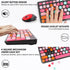 Wireless Keyboard and Mouse Combo, Retro Typewriter Wireless Keyboard with Round Keycaps for Desktop