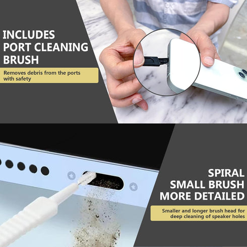 USB C Anti Dust Plugs Type C Charging Port Cover 5 Pack, Charger Protector Cap with Cleaning Brush Compatible with