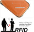 Bocasal RFID Blocking Wallet Case for iPhone 14 & 13, Adjustable Crossbody Zipper Purse with Kickstand, 6.1 Inch (Brown)