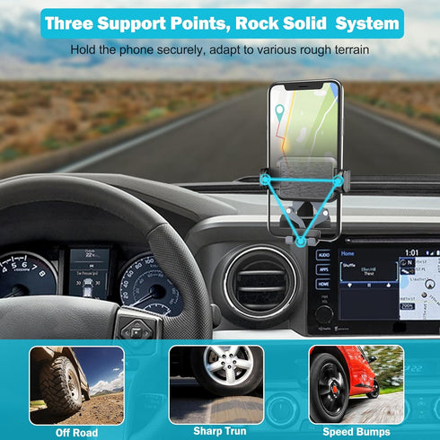 Kaishengyuan 2016 2017 2018 2019 2020 2021 2022 2023, 3rd Upgraded Car Phone Holder for Toyota Tacoma Gen Tacoma