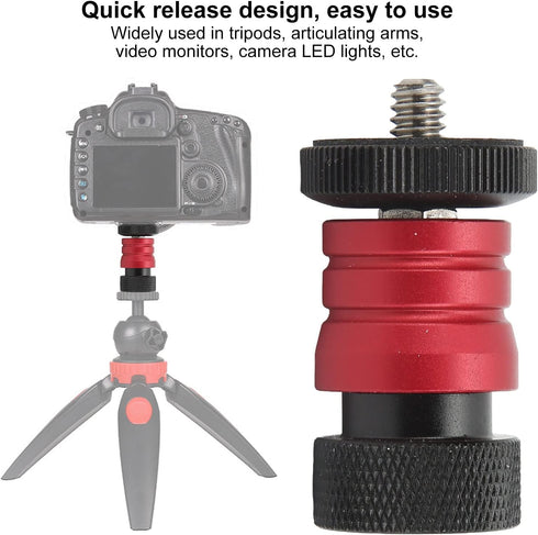 Mini Quick Release Camera Stand, Aluminum Alloy Quick Release Mount, Magic Arm for On Camera Monitors, Fill Light,