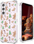 Samsung Galaxy S23 Christmas Clear Phone Case - Gingerbread Man Pattern, Soft TPU, Slim, Shockproof, Perfect for Boys &