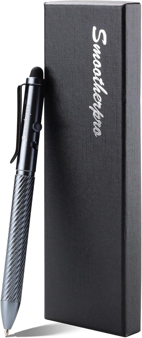 SMOOTHERPRO Stylus Bolt Action Pen, Lightweight Durable for EDC Signature, Compatible with iPad iPhone Kindle Tablets -