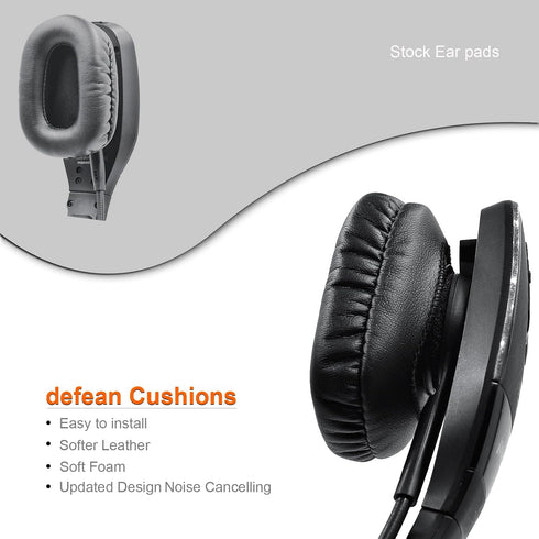 B450-XT Mod Kit Ear Pads + Mic Foam, Replacement Ear Cushions Compatible with VXI BlueParrott B450-XT B450XT S450-XT