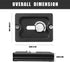 2 Pieces Metal Quick Release Plate with 1/4''-20 Camera Screw Tripod Mount Plate Fits Standard for DSLR Camera Tripod Ball Head, Black (PU50)