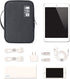 mygreen Waterproof Electronics Travel Organizer, Double Layer Cable Storage Bag for Charger, Phone, Black