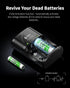 EBL 4 Packs, 9V Rechargeable AAA Batteries Battery Charger with Foldable AC Power Plug for AA AAA Ni-MH Ni-CD