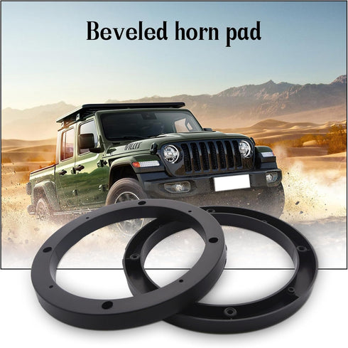 Saim 6.5" Dia Universal Black Plastic Speaker Spacer Adaptor Ring, Mounting Bracket for Car Stereo Speakers