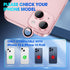 Xfilm Camera Lens Protector Compatible for iPhone 15/15 Plus, Individual Metal Ring 9H Hardness Scratchproof Protector, Stylish Accessories, Case Friendly (Pink)