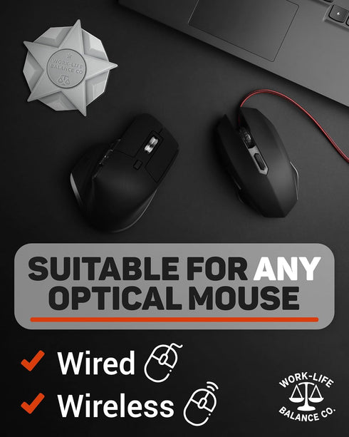 Work-Life Balance Corporation Work-Life Balance Compact Mechanical Mouse Jiggler - Undetectable Device to Keep Mouse