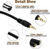 ONXE 2-Pack Gold Plated 3.5mm Stereo Jack Splitter Cable Adapter, 3.5mm Male to 2 X Female for Speakers