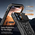 MERRO for iPhone 13 Pro Case with Screen Protector, Military-Grade Sliding Camera Cover, Magnetic Stand, 6.1" Black