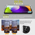 QHOHQ 3 Pack Tempered Glass Screen Protector for Samsung Galaxy A52 4G/5G + Camera Lens Protectors, 9H Hardness,