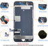 for iPhone 8/SE 2020 2nd Generation Screen Replacement, Black LCD Touch Screen Digitizer with Repair Tools