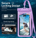 Universal Waterproof Phone Case with Card Holder, Large Dry Bag for iPhone 15/14/13/12 Pro Max/Samsung Galaxy S22 -