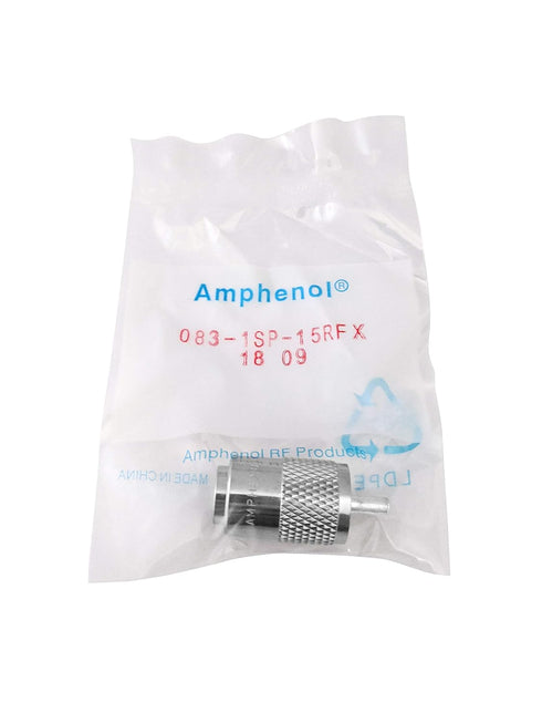 Amphenol PL259 Coax Connectors, Male UHF Solder Plug 83-1SP-15RFX, 2 Pack