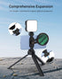 TELESIN 67mm 1/4" 16 15 S24 Universal Phone Filter Mount for DSLR Filters, Clip-On Holder with Cold Shoe & Thread