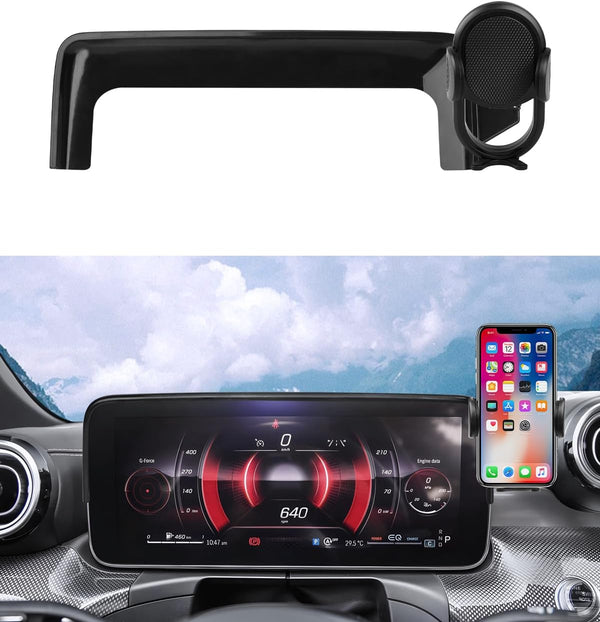 Autorder Car Phone Holder for 2022-2024 Mercedes Benz C-Class/2023 2024 GLC Accessories, Hands-Free 360 Degree Rotation